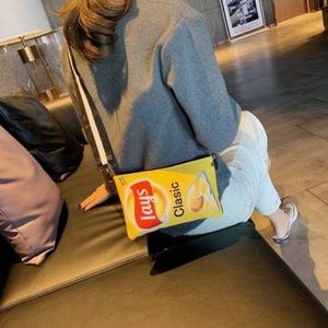 Lays yellow Chip bag crossbody Novelty Purse